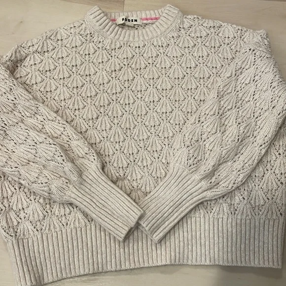 Boden Chunky pointelle sweater warm ivory - Picture 10 of 12